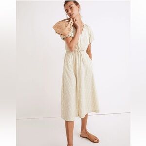 madewell sidonie poplin maxi dress Madewell Sidonie Poplin Maxi Dress Size Small